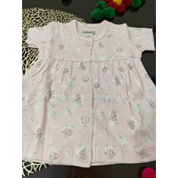 Baby Pink Infant Frock (0-3M & 3-6M) | Soft & Cute Baby Dress | TJ The Family Closet