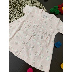 Baby Pink Infant Frock (0-3M & 3-6M) | Soft & Cute Baby Dress | TJ The Family Closet