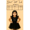 Black V Neck Frill Frock (2-3Y & 3-4Y) | Stylish & Comfortable | TJ The Family Closet