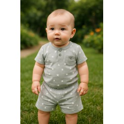 Soft Infant Shorts Co-Ord Set – Cozy Baby Sleepwear | TJ Closet