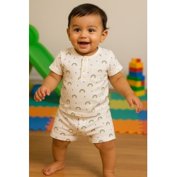 Soft Infant Shorts CoOrd Set – Cozy Baby Sleepwear | TJ Closet