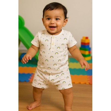 Soft Infant Shorts CoOrd Set – Cozy Baby Sleepwear | TJ Closet