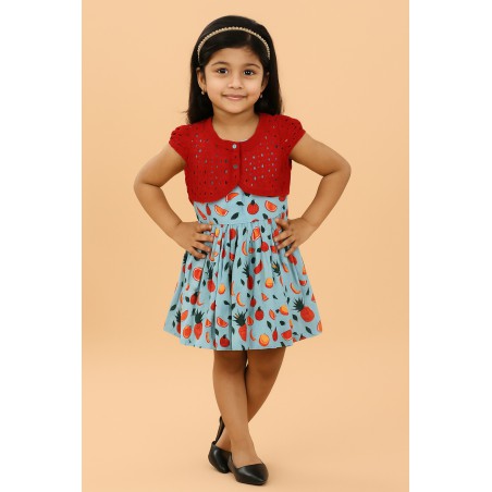 Frock With Shrug (2-3Y & 6-7Y) | Stylish & Comfortable Kids Outfit | TJ The Family Closet
