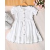 White Hakoba Frock | Elegant & Comfortable Kids Outfit | TJ The Family Closet