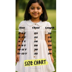 White Hakoba Frock | Elegant & Comfortable Kids Outfit | TJ The Family Closet