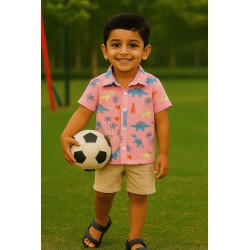 Dino Print Cotton Shirt for Boys | Fun Kidswear – TJ The Family Closet
