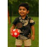 Tropical Leaf Print Boys Shirt | TJ – The Family Closet