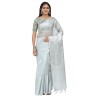 Buy TJAII Banarasi Silk Saree Online – Elegant Zari & Floral Design for Weddings & Festivals